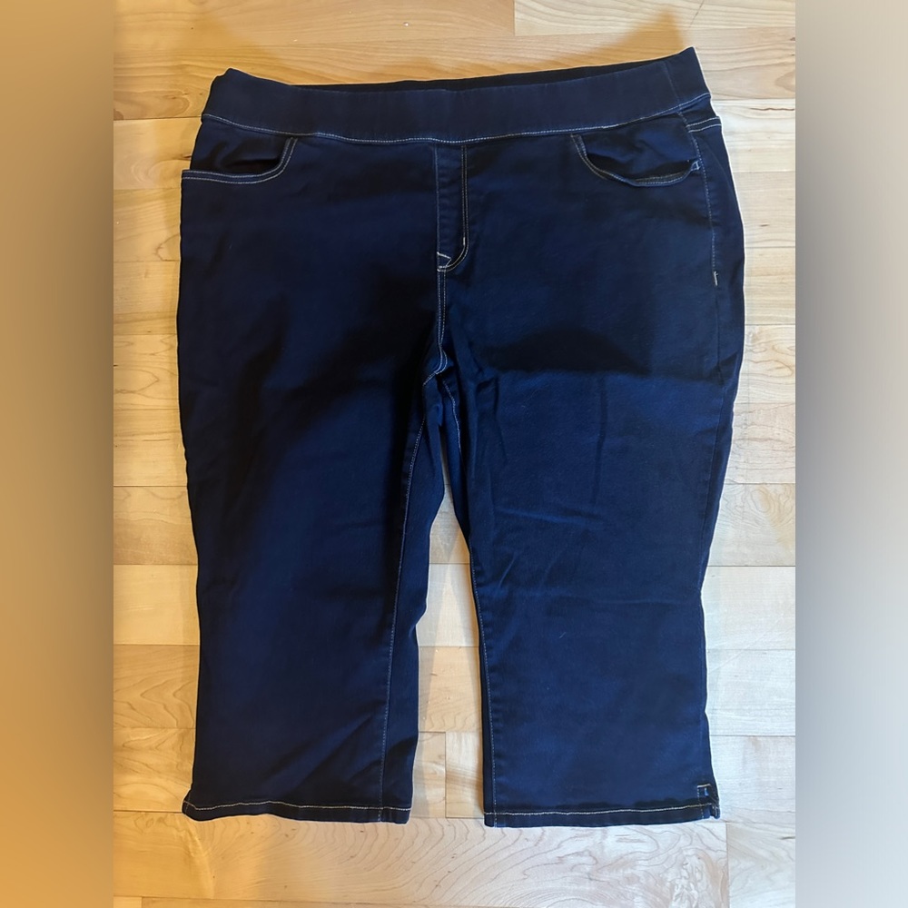 Lane Bryant Peddle Pushers Dark Indigo